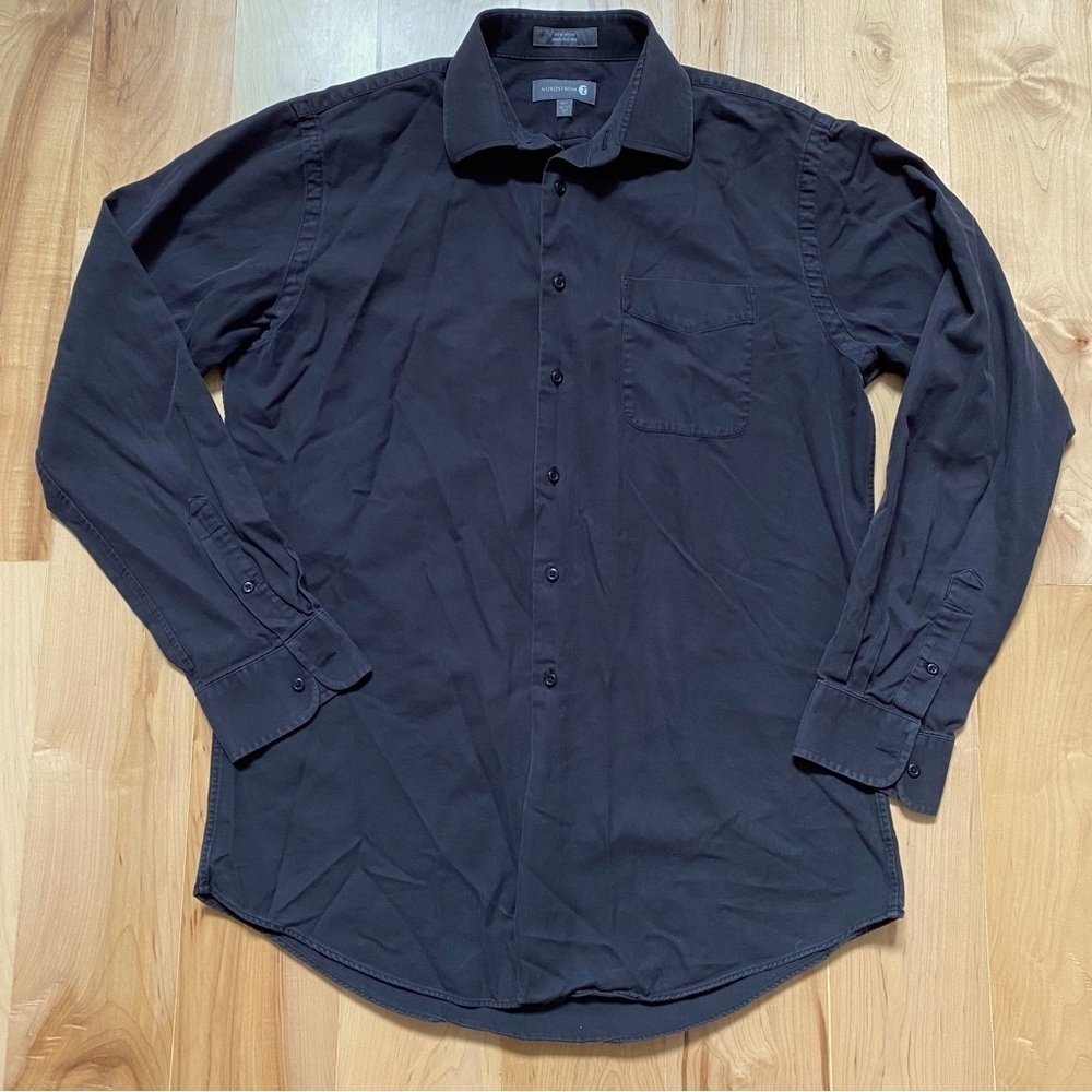 Nordstrom Men’s Long Sleeve Trim Fit Collared Shirt